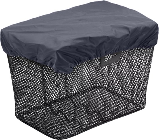Purepeak Fietskrat Hoes - Krathoes Fietsmand - Afdekhoes Waterbestendig - Crate Cover - 35x45cm - Grijs