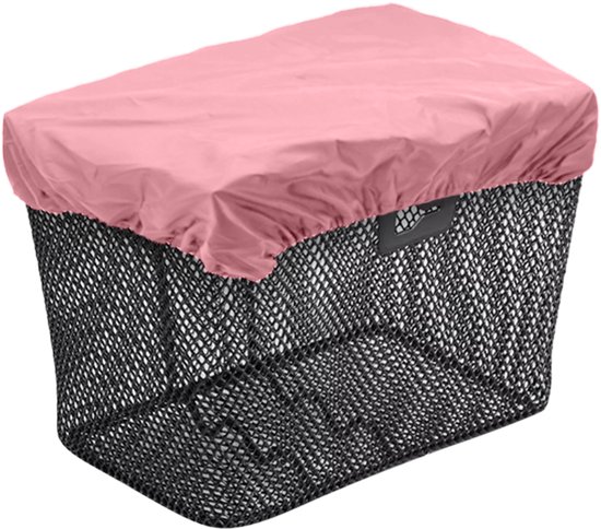 Purepeak Fietskrat Hoes - Krathoes Fietsmand - Afdekhoes Waterbestendig - Crate Cover - 35x45cm - Roze