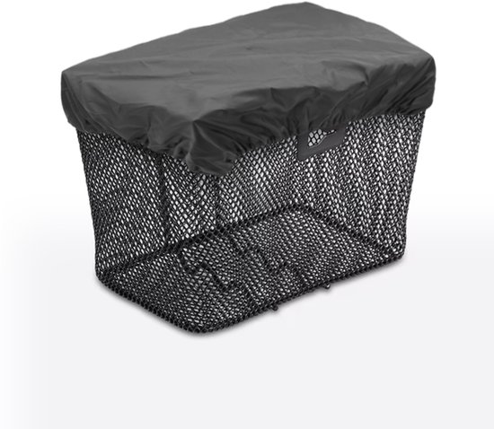 Purepeak Fietskrat Hoes - Krathoes Fietsmand - Afdekhoes Waterbestendig - Crate Cover - 35x45cm - Zwart