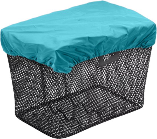 Purepeak Fietskrat Hoes - Krathoes Fietsmand - Afdekhoes Waterbestendig - Crate Cover - 40x50cm - Turquoise van Pure