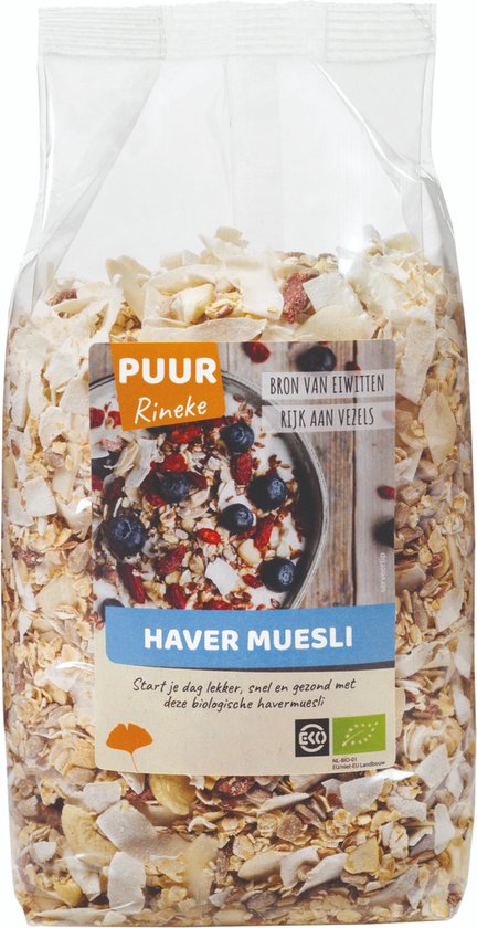 Puur Rineke Haver muesli 750 gram van Puur