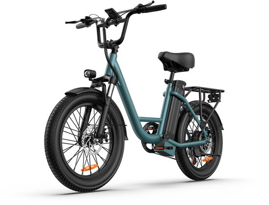 Qekud E20 Elektrische Fiets – 250W - 20 inch Fatbike - 48V 13Ah Accu – 7 versnellingen – Groen