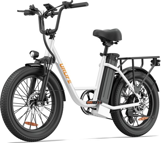 Qekud E20 Elektrische Fiets - 250W - 20 inch Fatbike - 48V 13Ah Accu - 7 versnellingen - Zwart van Qekud E20 Elektrische