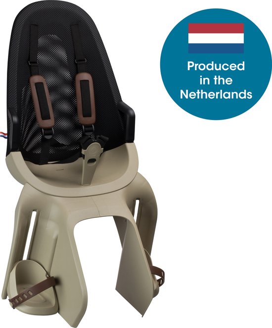 Qibbel Air Fietsstoeltje Achter Bagagedrager bevestiging - Cappuccino van Qibbel