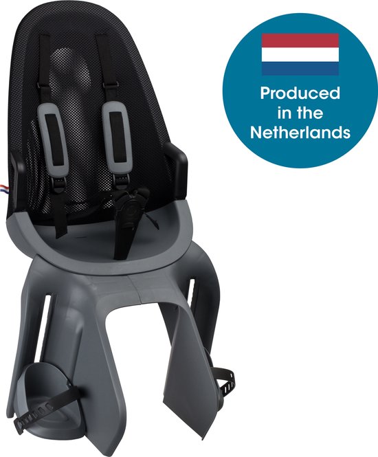 Qibbel Air Fietsstoeltje Achter Bagagedrager bevestiging - Sparkling silver van Qibbel