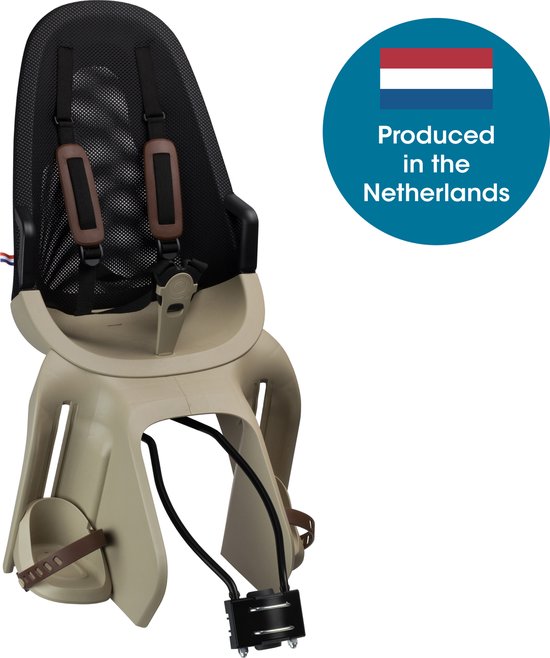 Qibbel Air Fietsstoeltje Achter Frame bevestiging - Cappuccino van Qibbel