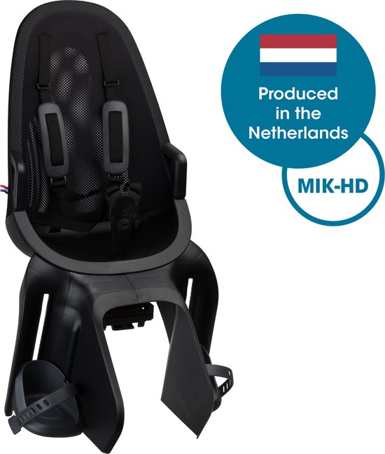 Qibbel Air Fietsstoeltje Achter - MIK-HD - Black van Qibbel