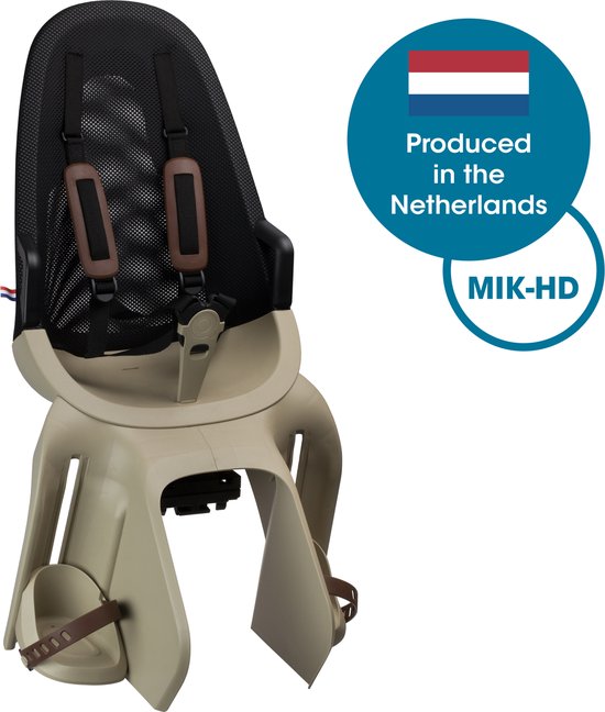 Qibbel Air Fietsstoeltje Achter - MIK-HD - Cappuccino van Qibbel