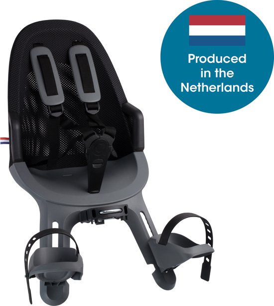 Qibbel Air Fietsstoeltje Voor - Sparkling silver van Qibbel