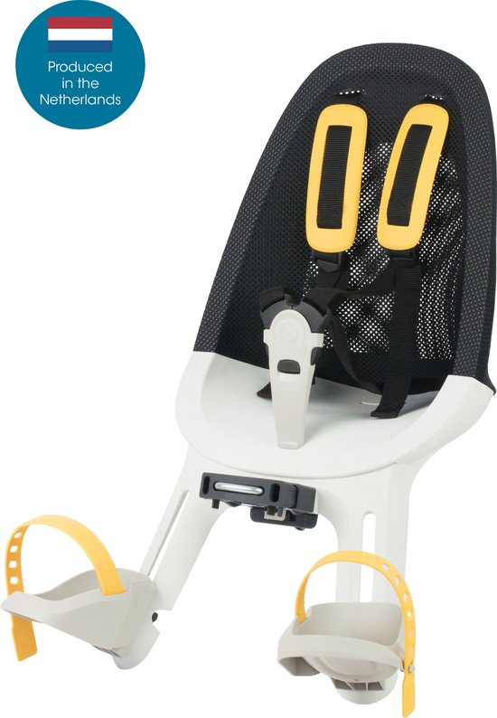 Qibbel Air Fietsstoeltje Voor - White Smoke van Qibbel