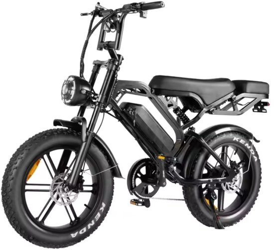 QM V20 PRO Luxury Full Options fatbike - zwart - elektrische fatbike