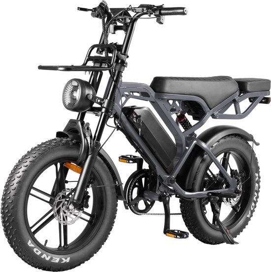 QM Wheels V20 PRO - Fatbikes - Zwart - 250W - Elektrische Fatbike van QM Wheels