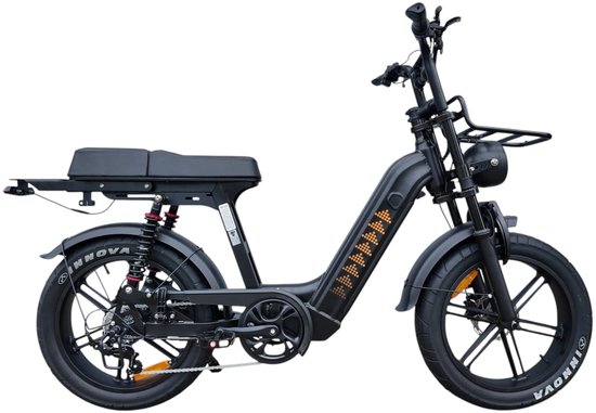 QmWheel D50 Fatbike - Zwart van Merkloos