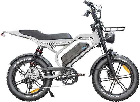 QmWheel S20 Pro - Fatbike - Nardo Grijs - Hydraulische Remmen van QmWheel