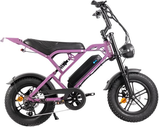 QMWheel V20 Mini Fatbike - 468Wh - paars - elektrische fatbike van QmWheel
