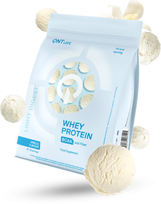 QNT Light Digest Whey Protein Vanilla 500 gram van Merkloos