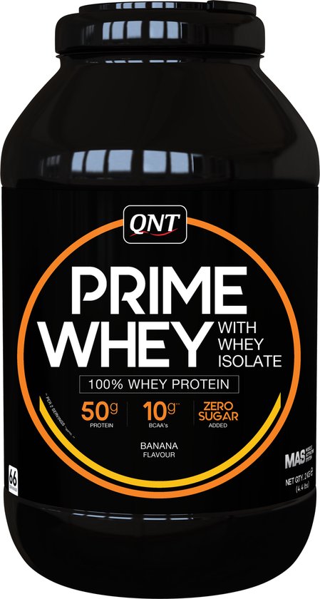 QNT Prime Whey (2kg) Banana - Eiwitten - Wei-eiwit Mix