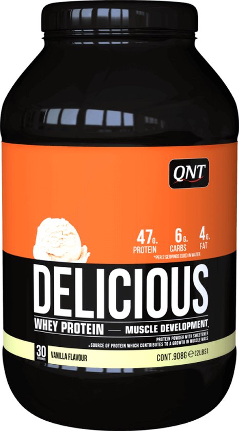 QNT|Delicious Whey|Protein Eiwitpoeder|Eiwitshake| Vanille