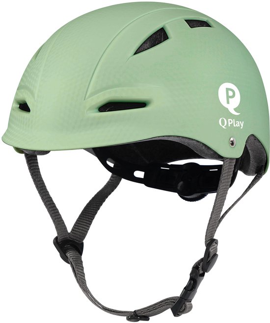 Qplay Kinderhelm - Veilige helm voor Kinderen - Maat M - Groen