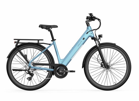 QREATE City Air - E-bike - Lage Instap - 27.5 Inch - 250W Motor - 7 Versnellingen - 90 km Actieradius - Hydraulische Schijfremmen - Blauw