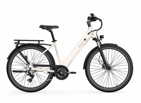 QREATE City Air - E-bike - Lage Instap - 27.5 Inch - 250W Motor - 7 Versnellingen - 90 km Actieradius - Hydraulische Schijfremmen - Grijs