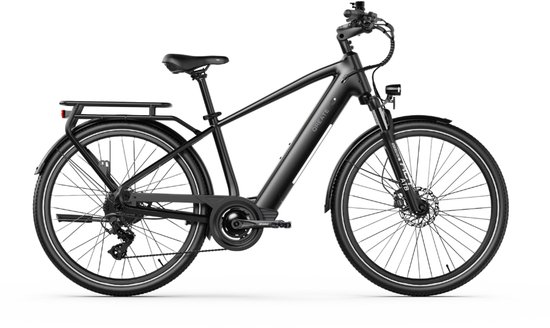 QREATE City Pro - E-bike - Hoge Instap - 27.5 Inch - 250W Motor - 7 Versnellingen - 100 km Actieradius - Hydraulische Schijfremmen - Zwart