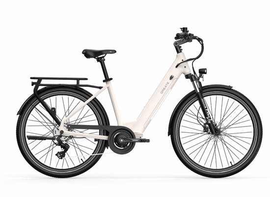 QREATE City Pro - E-bike - Lage Instap - 27.5 Inch - 250W Motor - 7 Versnellingen - 100 km Actieradius - Hydraulische Schijfremmen - Grijs