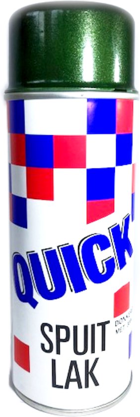 Quick Donkergroen metallic lak - 400ml - Sneldrogend - Veelzijdig gebruik van Action