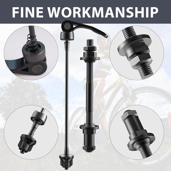 Quick Release Fiets As Wiel Hub Spies, 25mm Stalen Bal, Racefiets Mountainbike. van Merkloos