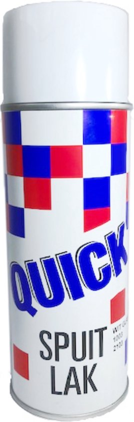 Quick Witte hoogglans lak - 400ml - Glanzende afwerking - Eenvoudige applicatie