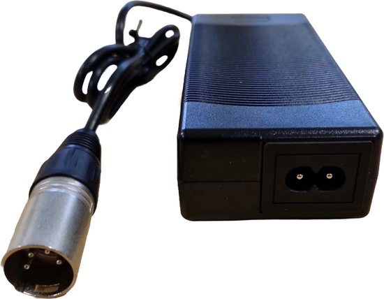 Qwic oplader 42v lader Lader geschikt 36v Vervanging SSLC084V42 XLR4 fietsoplader 4 pins polig van Qwic
