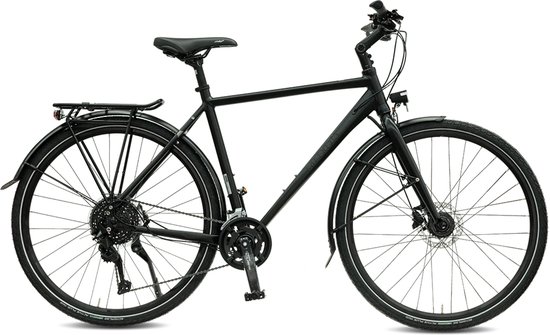 Rabeneick TS5 Lite 28 Inch Stadsfiets - Lichtgewicht Fiets - Shimano 9 Versnellingen - Schijfremmen - 55 cm Frame - Voor Dames en Heren - Zwart van Merkloos