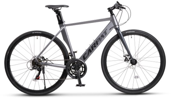 Racefiets Stadsfiets Outdoorfiets Aluminium frame Shimano versnellingen 2x7 dubbele schijfremmen Geïntegreerde kabel Afneembaar voorwiel van Merkloos