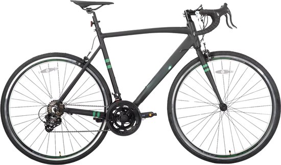 Racefiets – Voor heren, racegebruik – Aluminium frame, Shimano 14 versnellingen – Zwart, maat S (53 cm)