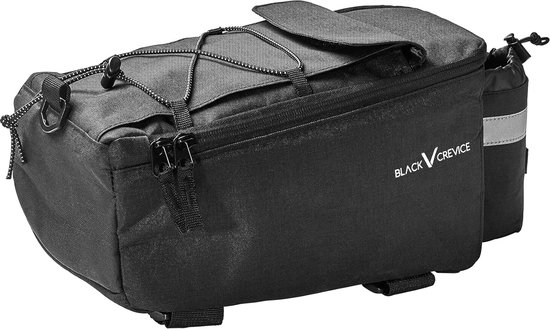 Rack Bag Fiets Tas I Geïsoleerde Bagagedrager Fietstas voor Drankjes en Voedsel I Zacht Gewatteerde Bagagedrager Tas inclusief Flessenhouder met Elastische Band I 30 x 15 - 10 x 15 cm van Wildken