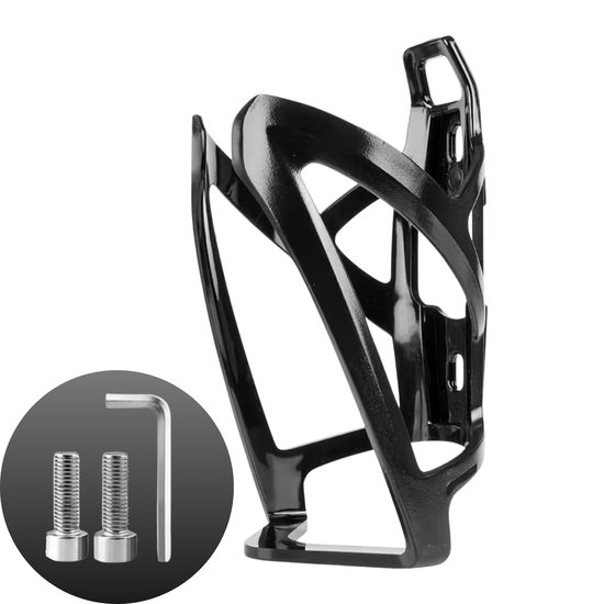 RAMBUX® - Bidonhouder Fiets - Zwart - Lichtgewicht Houder voor Bidon - Sportief - Mountainbike Fleshouder - Racefiets Houder