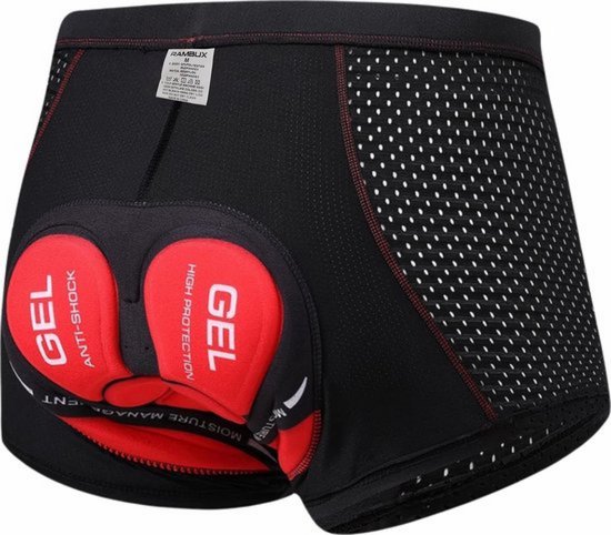 RAMBUX® Fietsonderbroek met Zeem – Fietsondergoed Heren – Ademend & Shockproof – maat S van Merkloos
