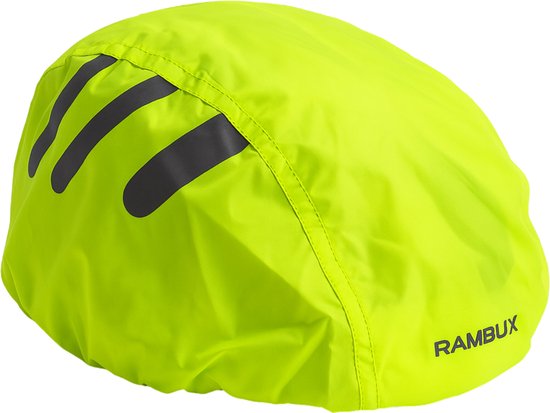 RAMBUX® - Helmcover Fietshelm - Fluor - Waterdicht - Reflecterend - Regenhoes van Merkloos