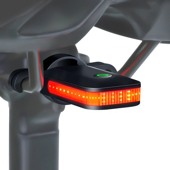 RAVEMEN CL01 Fietsachterlicht- 300° Groothoek Achterlicht voor Nachtritten-Zadelmontage met Automatische Aan/Uit-Remdetectie-5 Standen-IPX6 Waterdicht