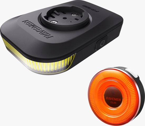 Ravemen fietsverlichtingsset LS06 combi (FR300+ CL05) - USB oplaadbaar
