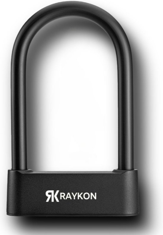 Raykon Slim Fietsslot met Vingerafdruk - Biometrisch Hangslot voor Scooter met App - Bluetooth Kettingslot voor Fiets - Beugelslot - Veiligheidsslot van Raykon