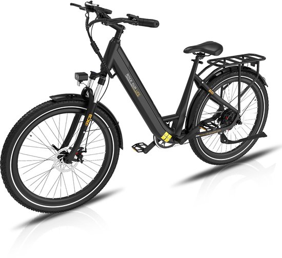RCB 27.5‘’Elektrische Fiets dames, 60-90 km Trendy City Commuter EBike, 250W,7 versnellingen,met App en NFC