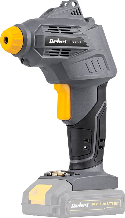 Rebel Tools - Accu Compressor - 20V - LCD Display - 7 Bar