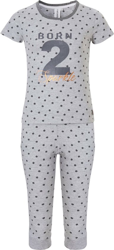 Rebelle Meisjes Born 2 Sparkle Pyjama Grijs van Rebel