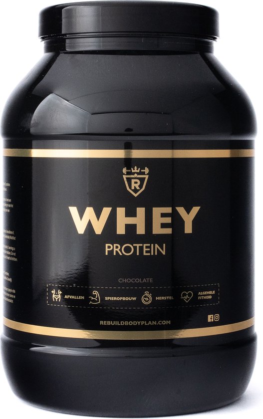 Rebuild Nutrition - Whey Proteine - Chocolade smaak - Whey Protein - Proteine Poeder - Hoogwaardige Eiwitpoeder - 40 Eiwitshakes - 1000 gram