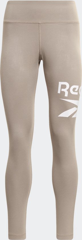 Reebok Sport Legging Dames model Bl Cotton - Beige/Wit - Maat S van Reebok