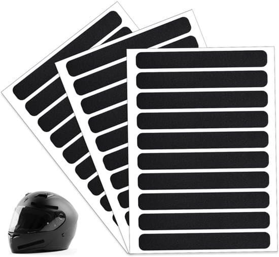 Reflecterende stickers - 30 zwarte reflecterende strips - Verbeterde zichtbaarheid 's nachts