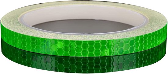 Reflecterende Tape - Groen - 8 meter x 10 mm - Reflectie Tape - Reflector Sticker - Reflecterende Stickers Fiets - Goed Zichtbaar van Aulett Home