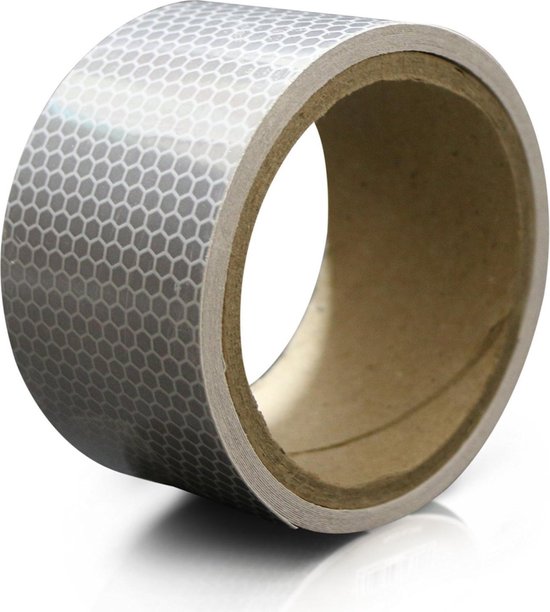 Reflecterende tape - wit - 3cm x 500cm van Tesa