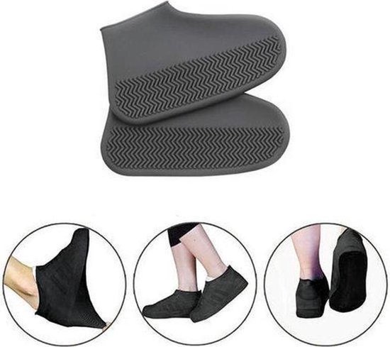 Regenschoenen, overschoenen, siliconen regenoverschoenen, herbruikbare waterdichte overschoenen, rekbare, antislipzool voor regen, sneeuw, modder voor mannen en vrouwen. Maat 41-45. Bescherm je favoriete schoenen van Merkloos